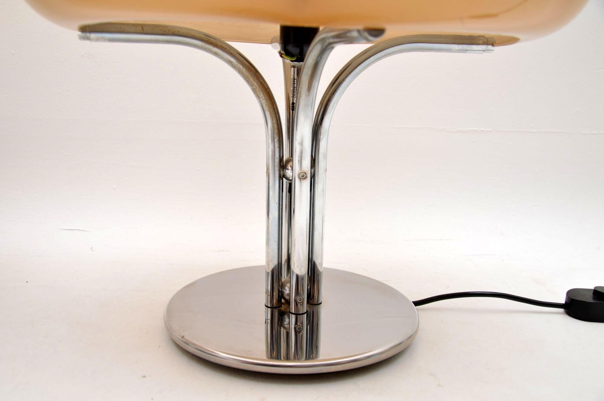 Mid-Century Modern Pair of Italian Quadrifoglio Table Lamp by Gae Aulenti for Harvey Guzzini, 1970s