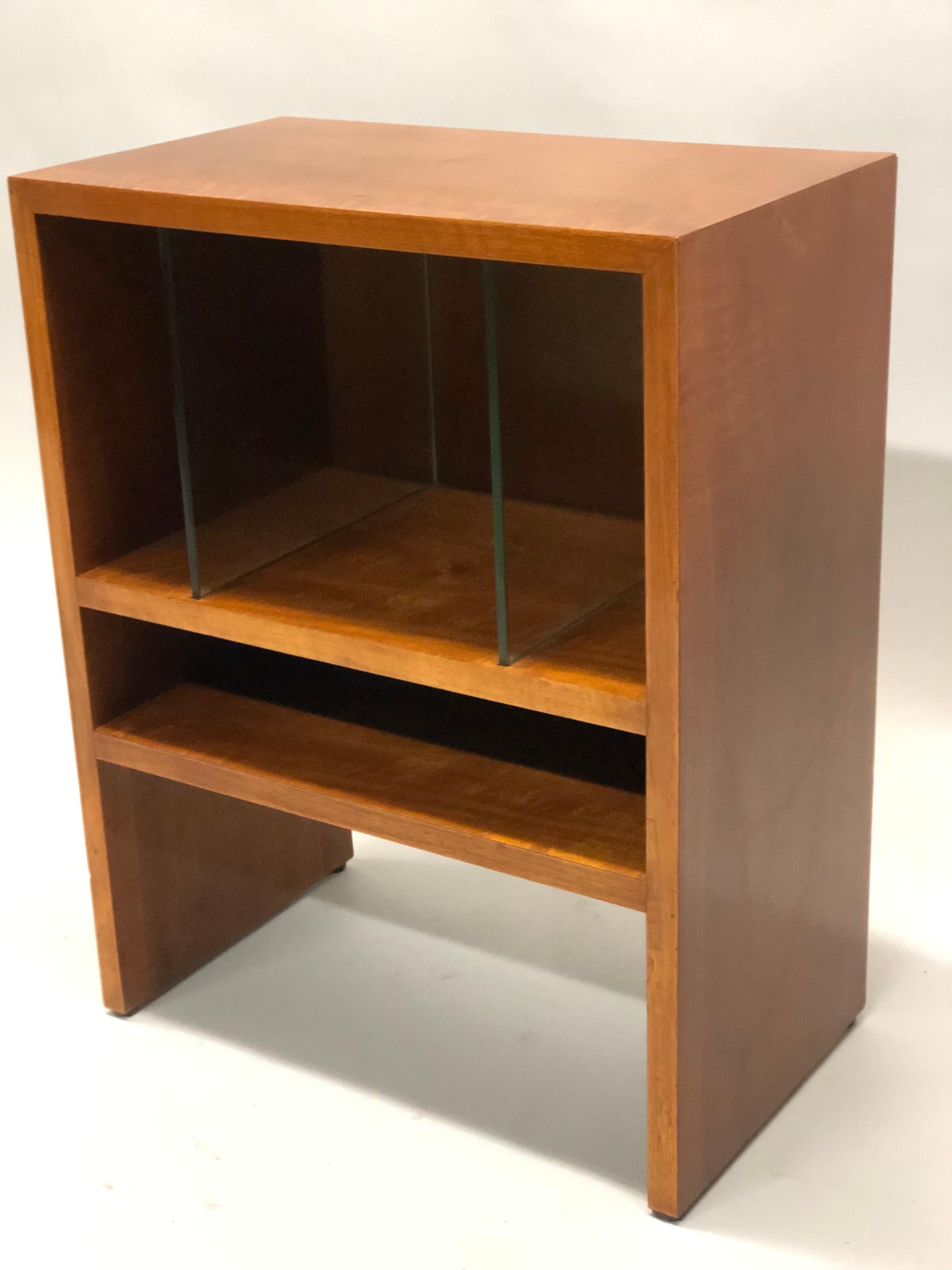 Glass Pair of Italian Rationalist Nightstands or End Tables in Style of Terragni, 1930 For Sale