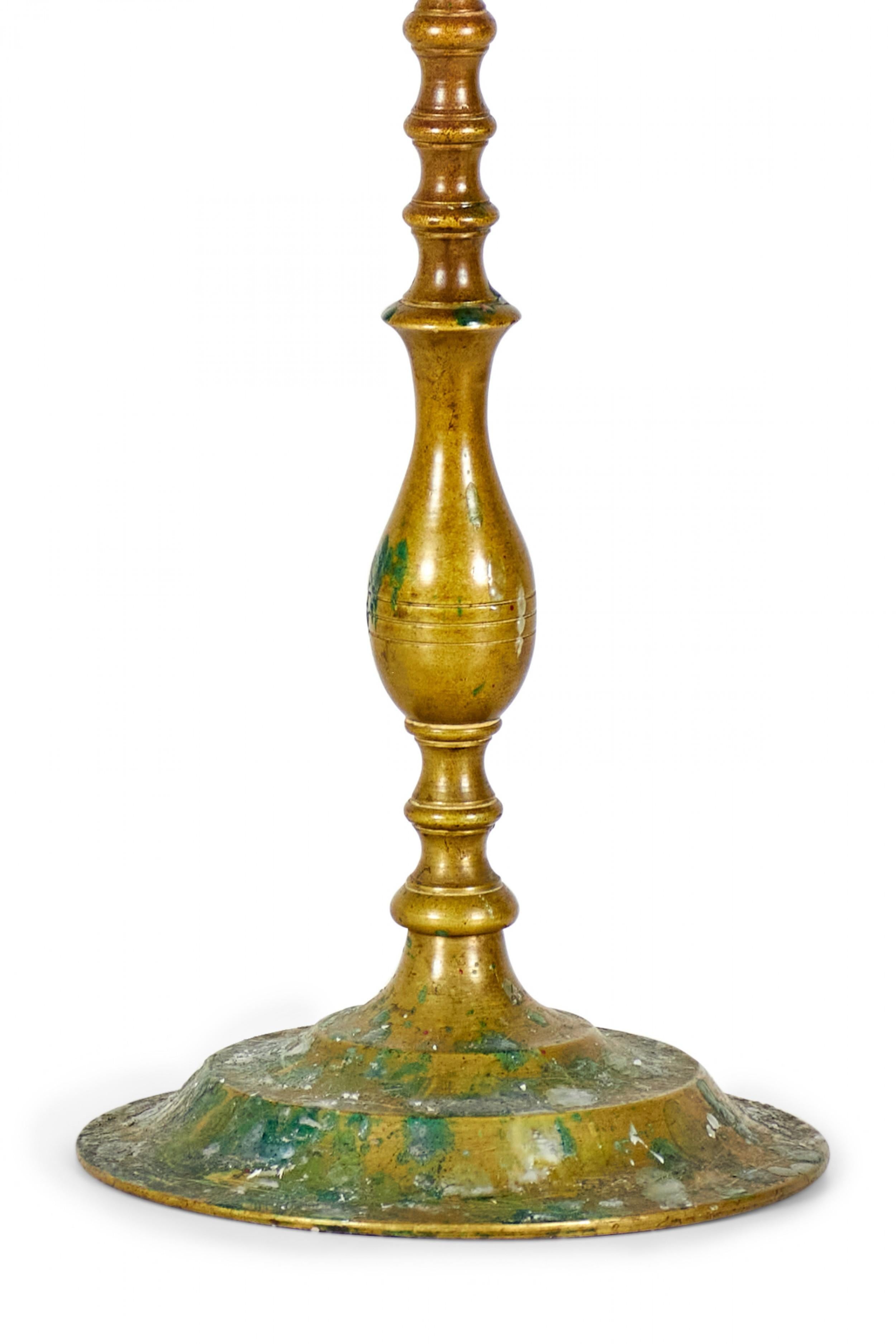 Pair of Italian Renaissance Bronze Candelabras In Good Condition For Sale In Queens, NY