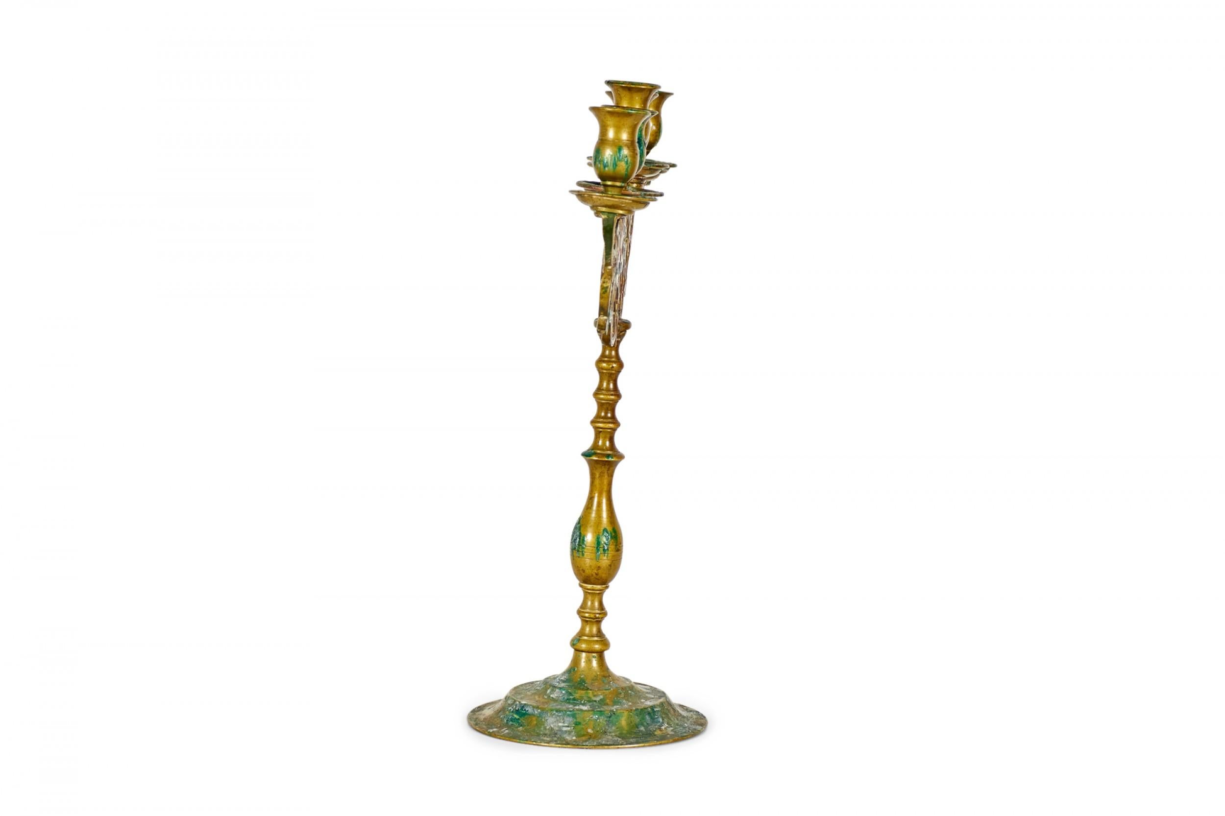 19th Century Pair of Italian Renaissance Bronze Candelabras For Sale
