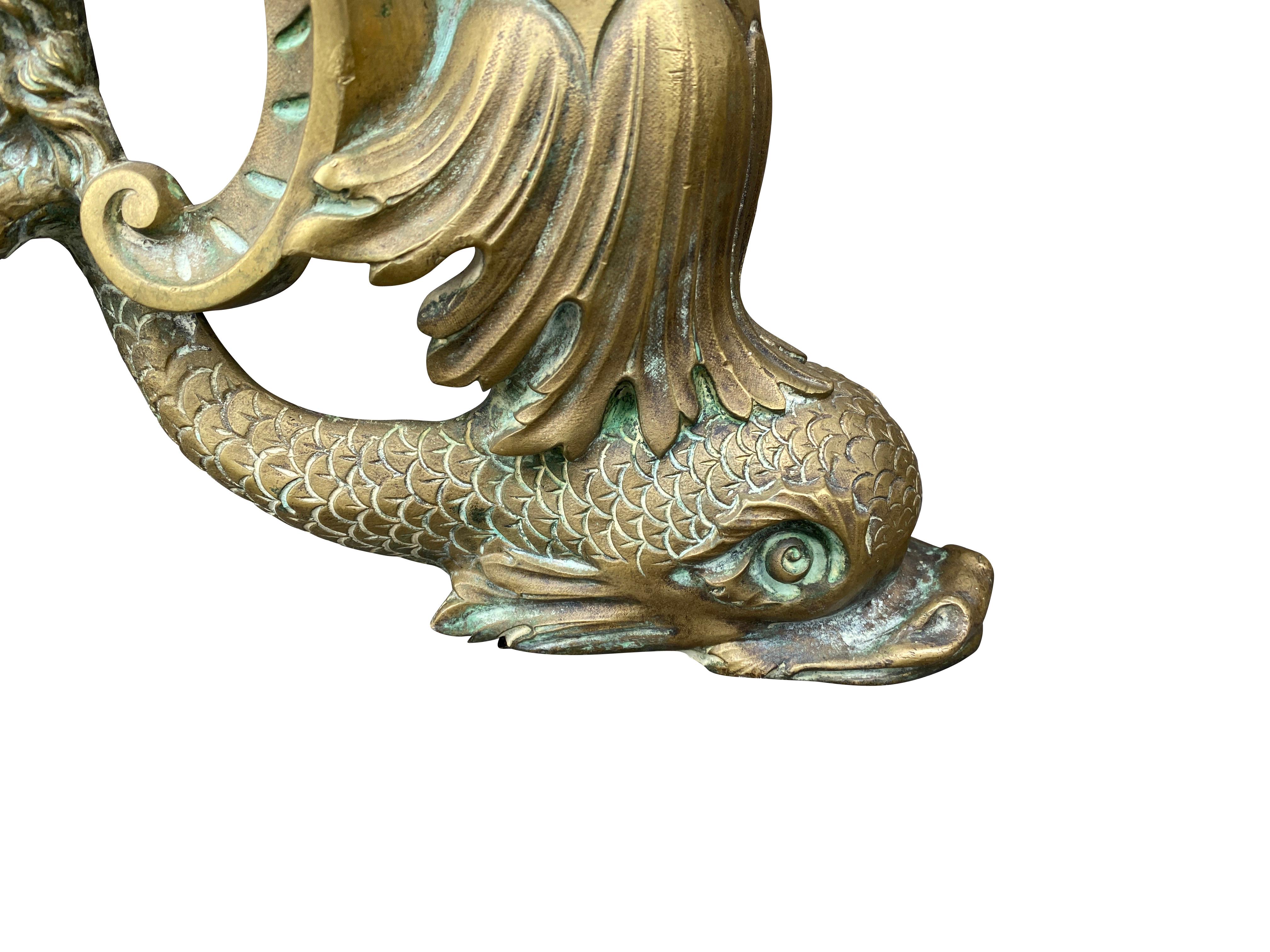 Bronze-Feuerböcke im italienischen Renaissance-Stil, Paar im Angebot 2