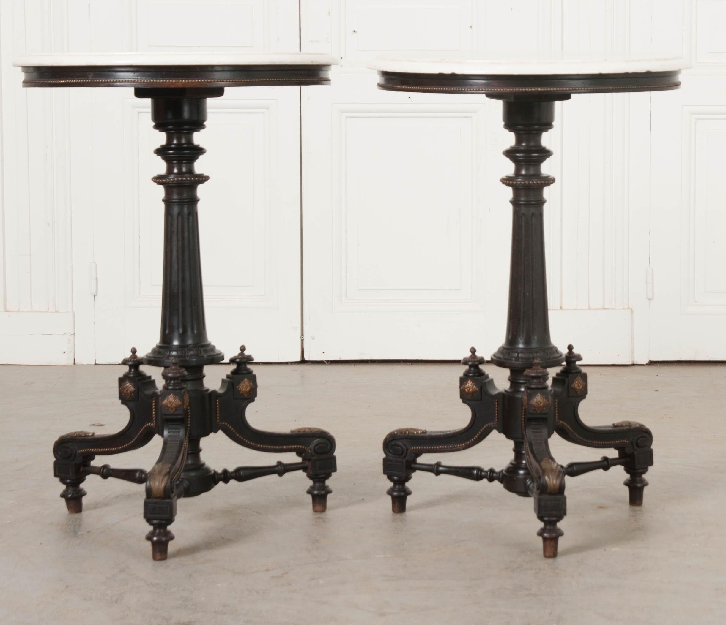 Pair of Italian Renaissance Revival Side Tables For Sale 13
