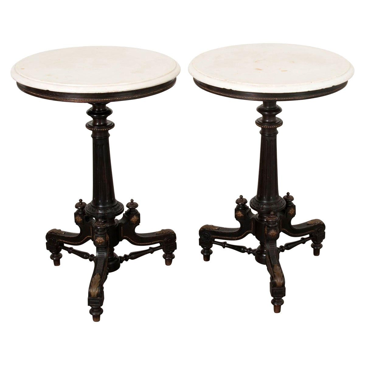 Paire de tables d'appoint de style renaissance italienne