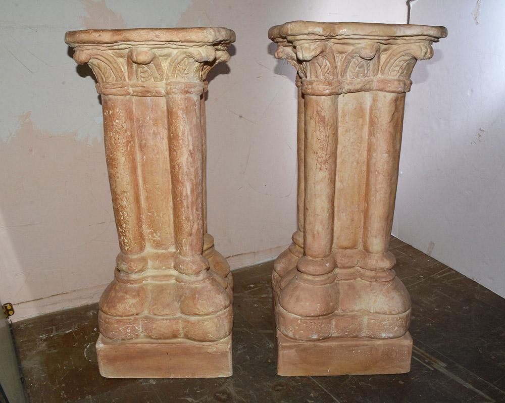Renaissance Revival Pair of Italian Renaissance Style Pedestals