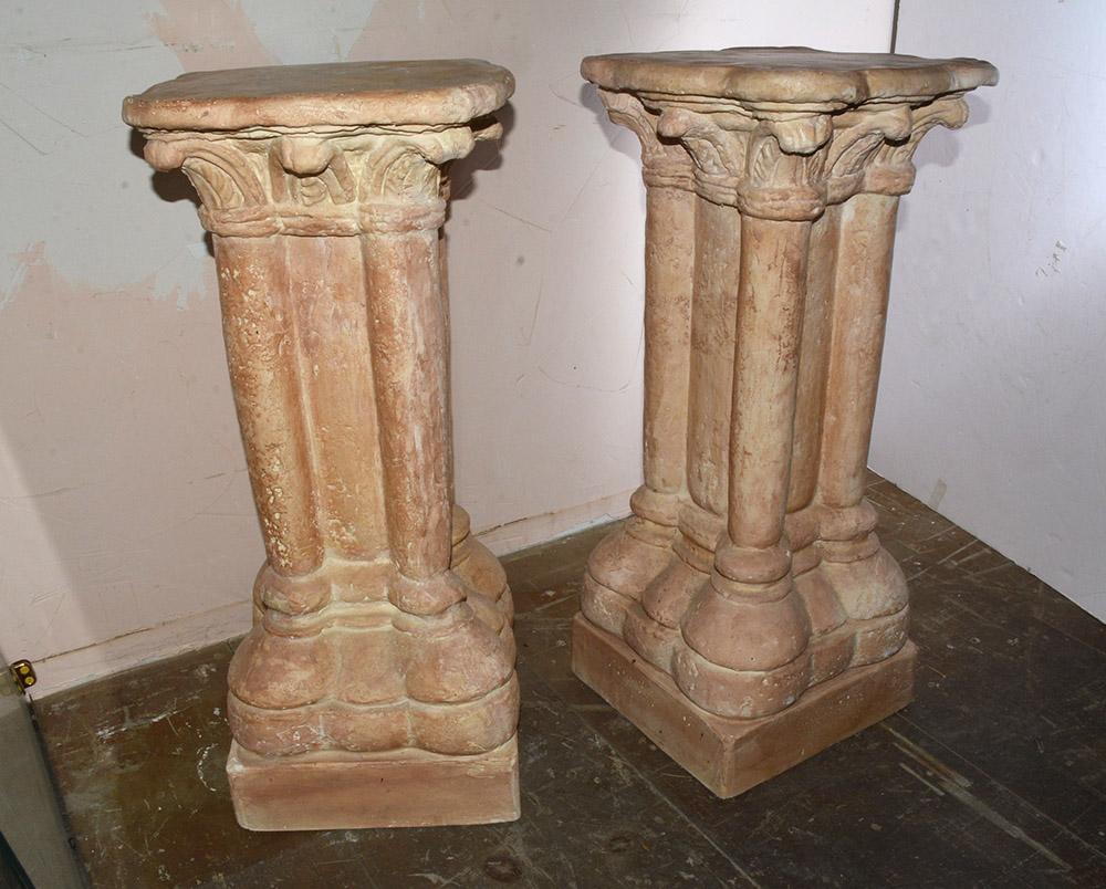 Cast Pair of Italian Renaissance Style Pedestals
