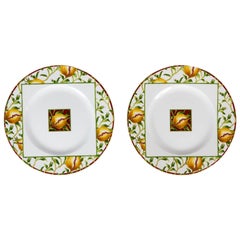 Used Pair of Italian Richard Ginori Porcelain Plates