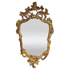 Pair Of Italian Rococo Giltwood Mirrors