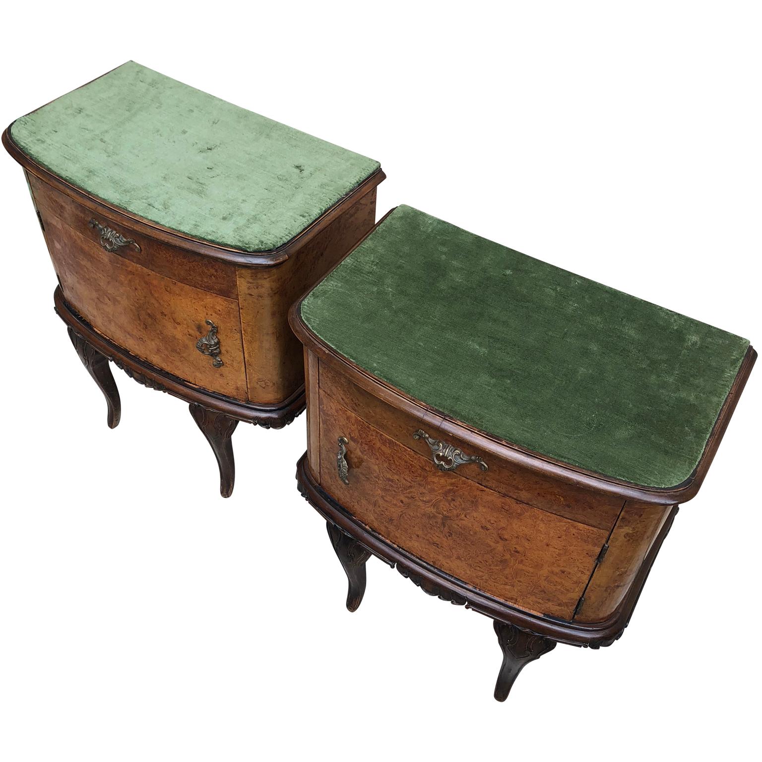 Pair of Italian Rococo Style Bed Side Tables 15
