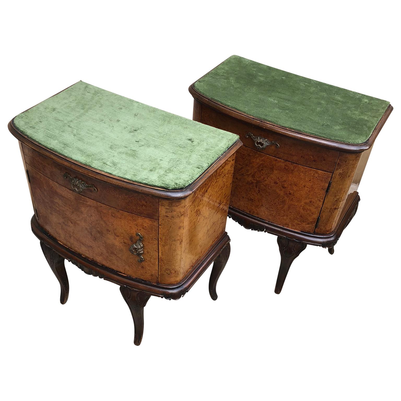 Pair of Italian Rococo Style Bed Side Tables 2