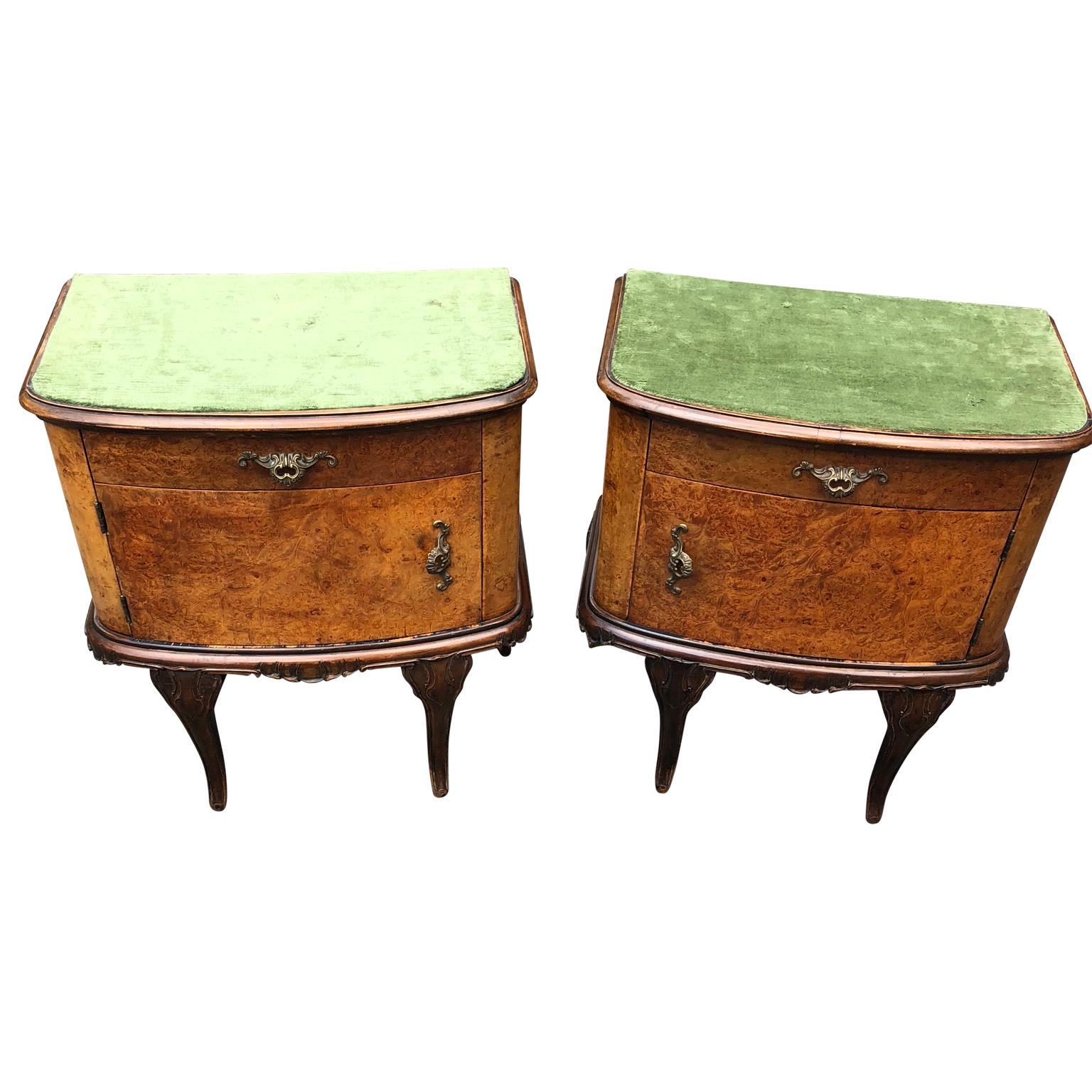 Pair of Italian Rococo Style Bed Side Tables 3