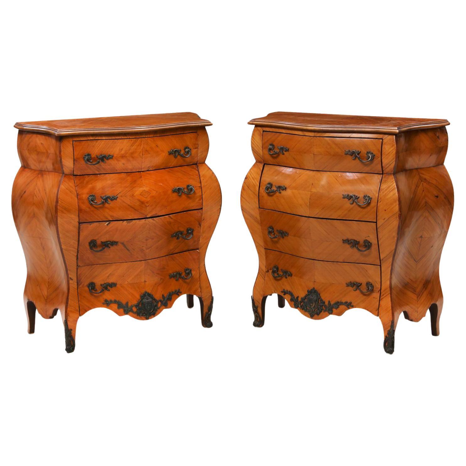 Pair of Italian Rococo Style Night Stands