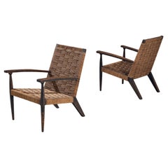Pair of Italian Rope Lounge Chairs