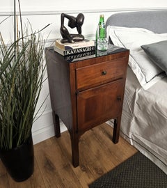 Pair of Italian Rustic Country Tuscany Wood Night Stands Bed or Side Tables