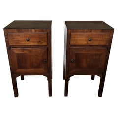 Pair of Italian Rustic Country Tuscany Wood Night Stands Bed or Side Tables