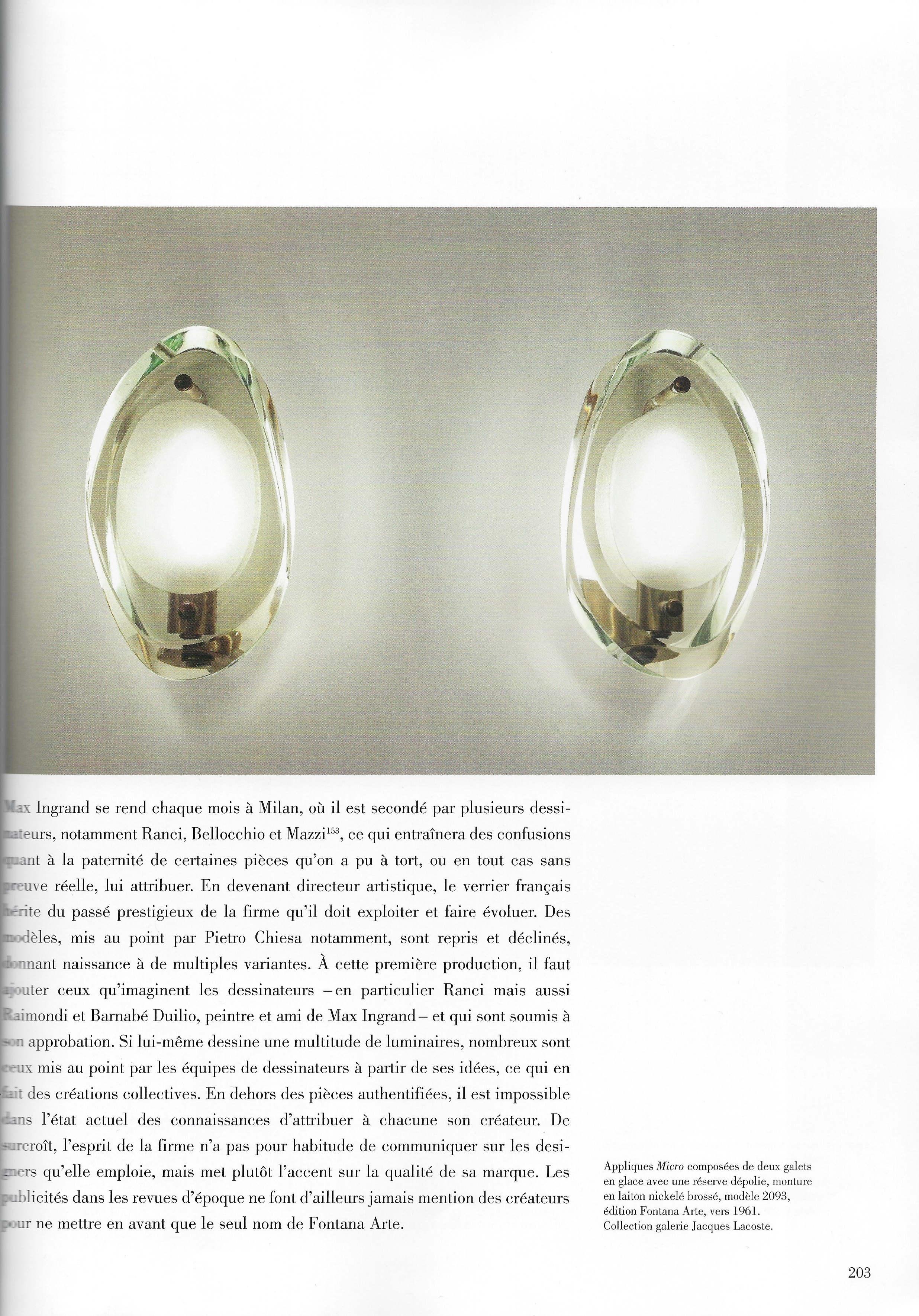 Pair of Model 2093 Sconces by Max Ingrand for Fontana Arte 6