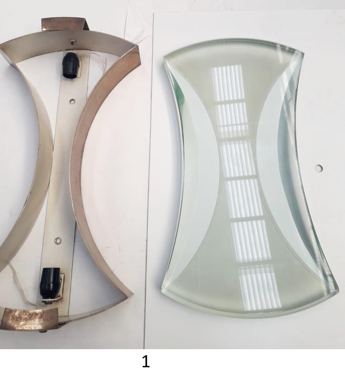Pair of Model 2225 Sconces by Max Ingrand for Fontana Arte In Good Condition In Los Angeles, CA