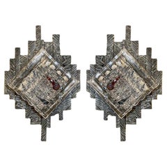 Pair of Italian Sconces Designed by Poliarte