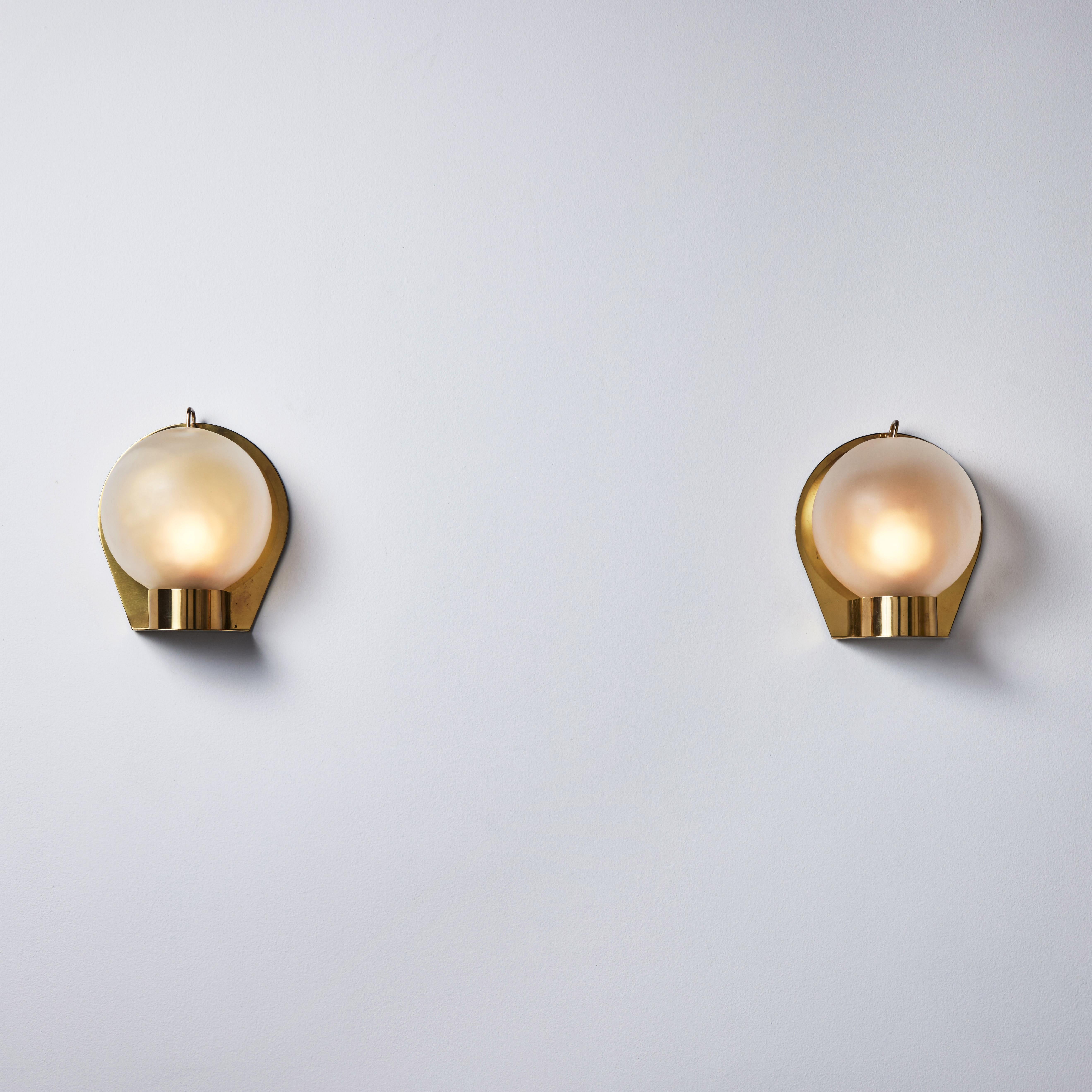 Mid-Century Modern Pair of Italian Sconces