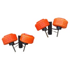 Pair of Italian Sculptured Wall Lights