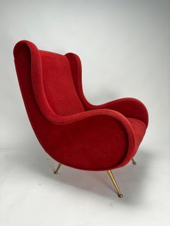 Pair of Italian 'Senior Chairs' / Lounge Chairs, Marco Zanuso Style, 1950s
