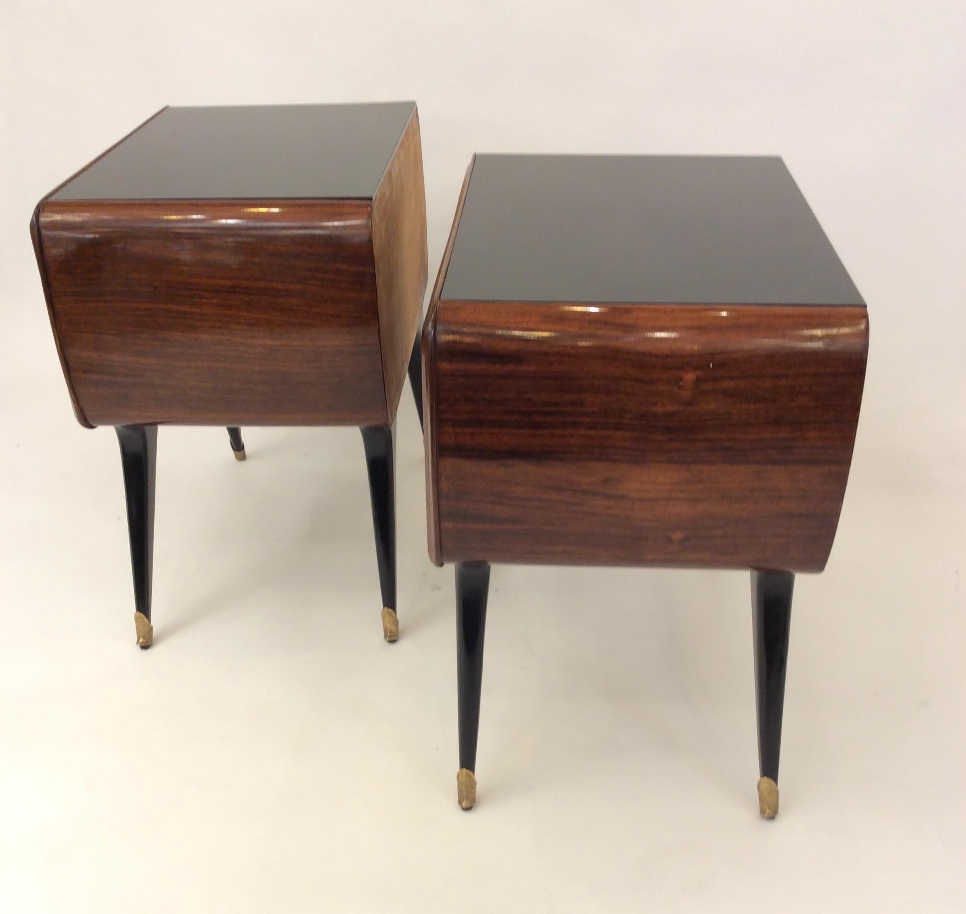 Pair of Italian Nightstands in the Style of Gio Ponti, circa 1950 For Sale 12