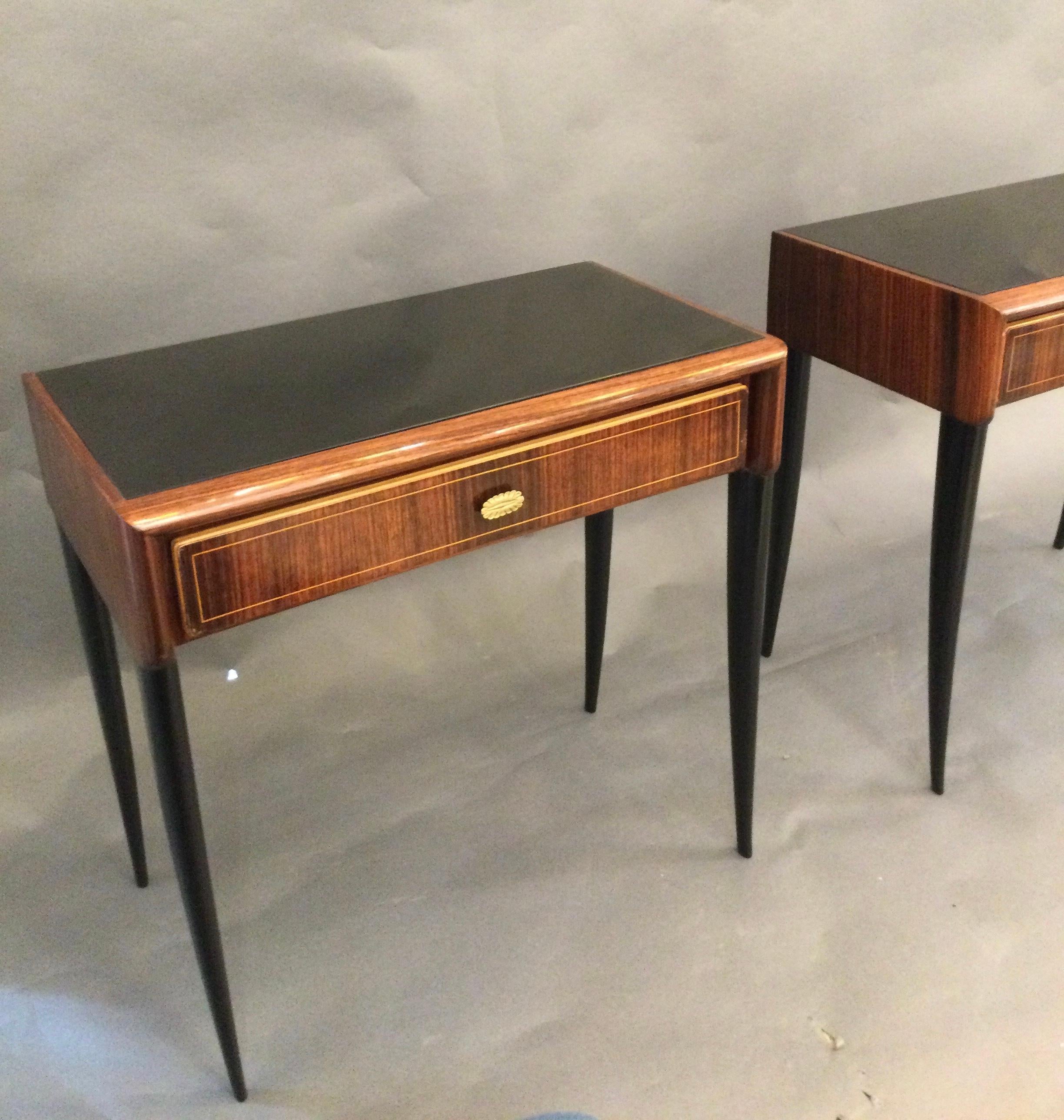 Pair of Italian Side Tables in the Style of Gio Ponti, 1950 In Good Condition In London, GB