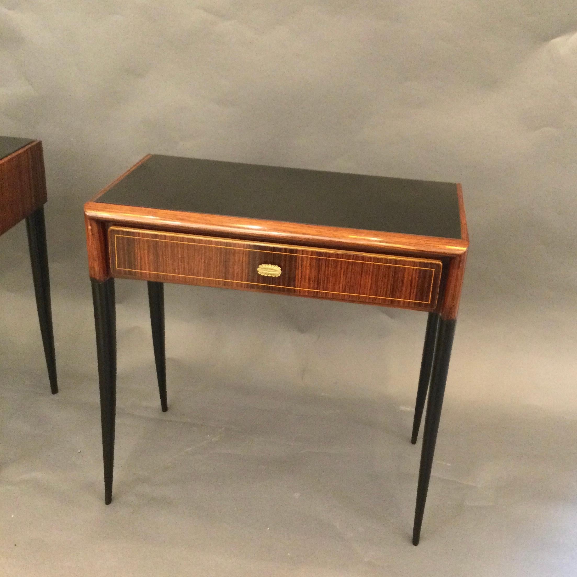Pair of Italian Side Tables in the Style of Gio Ponti, 1950 2