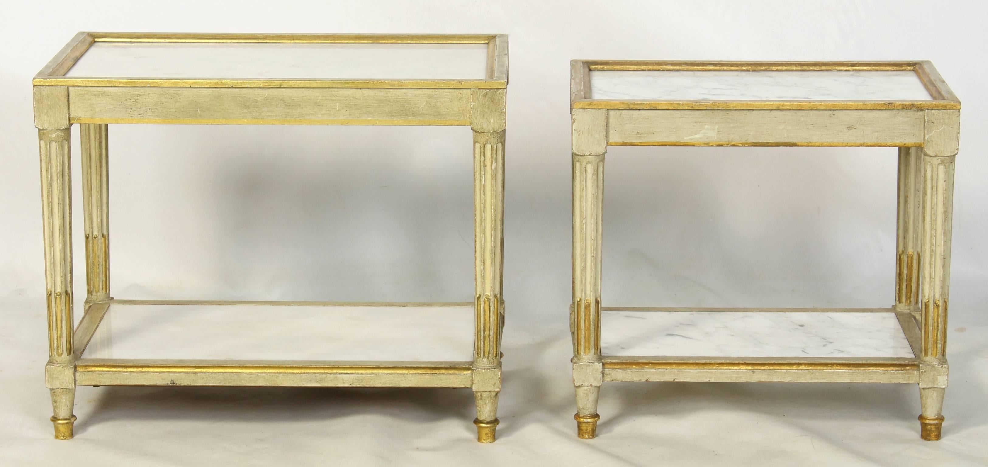 Neoclassical Pair of Italian Side Tables