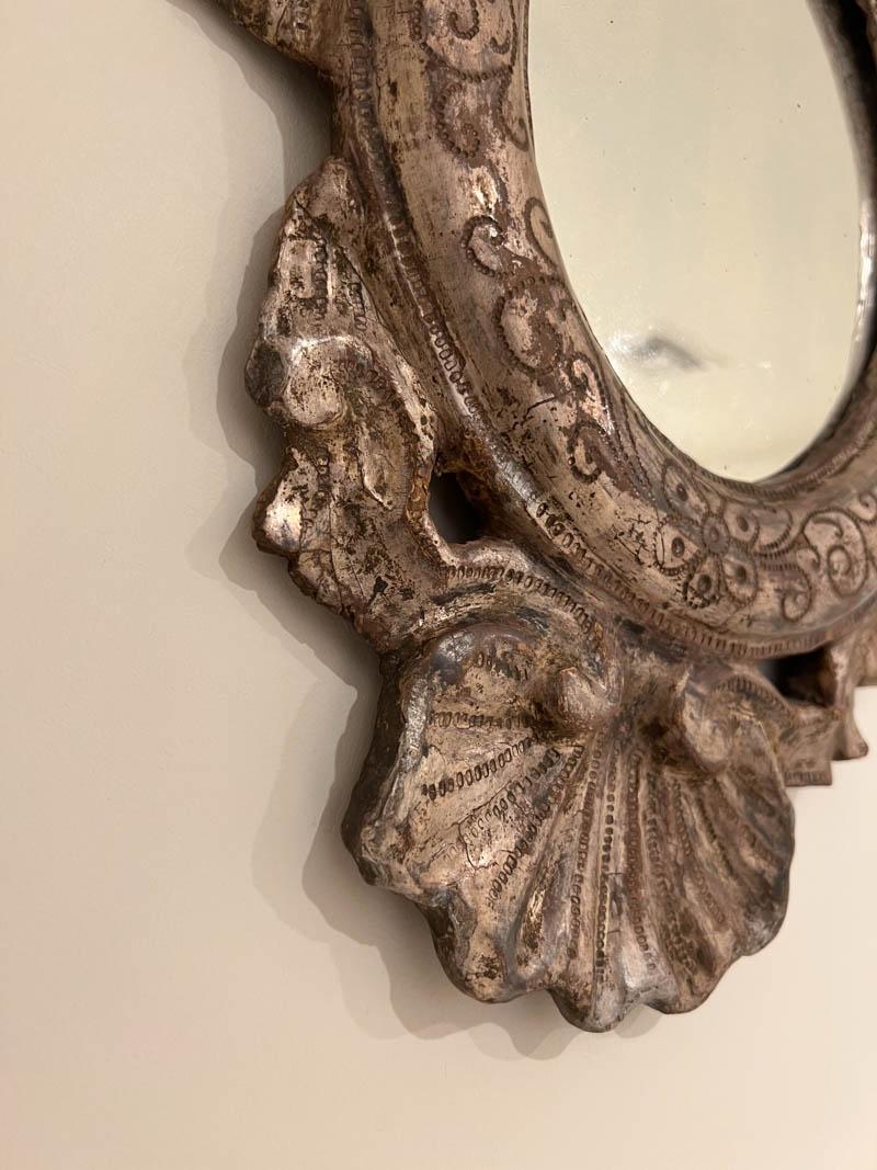 Pair of Italian Silver Leaf Mirrors 5