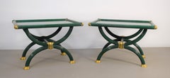 Pair of Italian Small Tables, 1980s