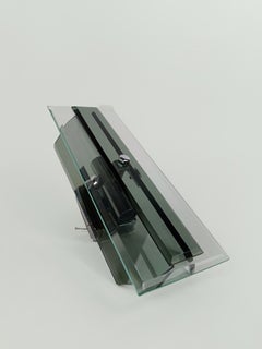 Pair of Italian Smoked and Green Nilo Glass Sconces in the style of Veca 1960s