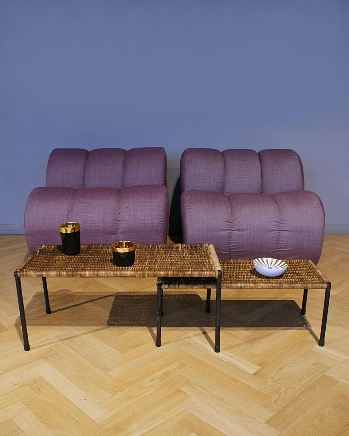 Paire de chaises longues organiques de style Mario Bellini, 1970, Italie en vente 2