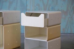 Paar italienische modulare Space Age Nachttische / Endtische 1970er Jahre