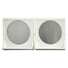 Pair of Italian Space Age Terry Plastic Mirrors, 1970s