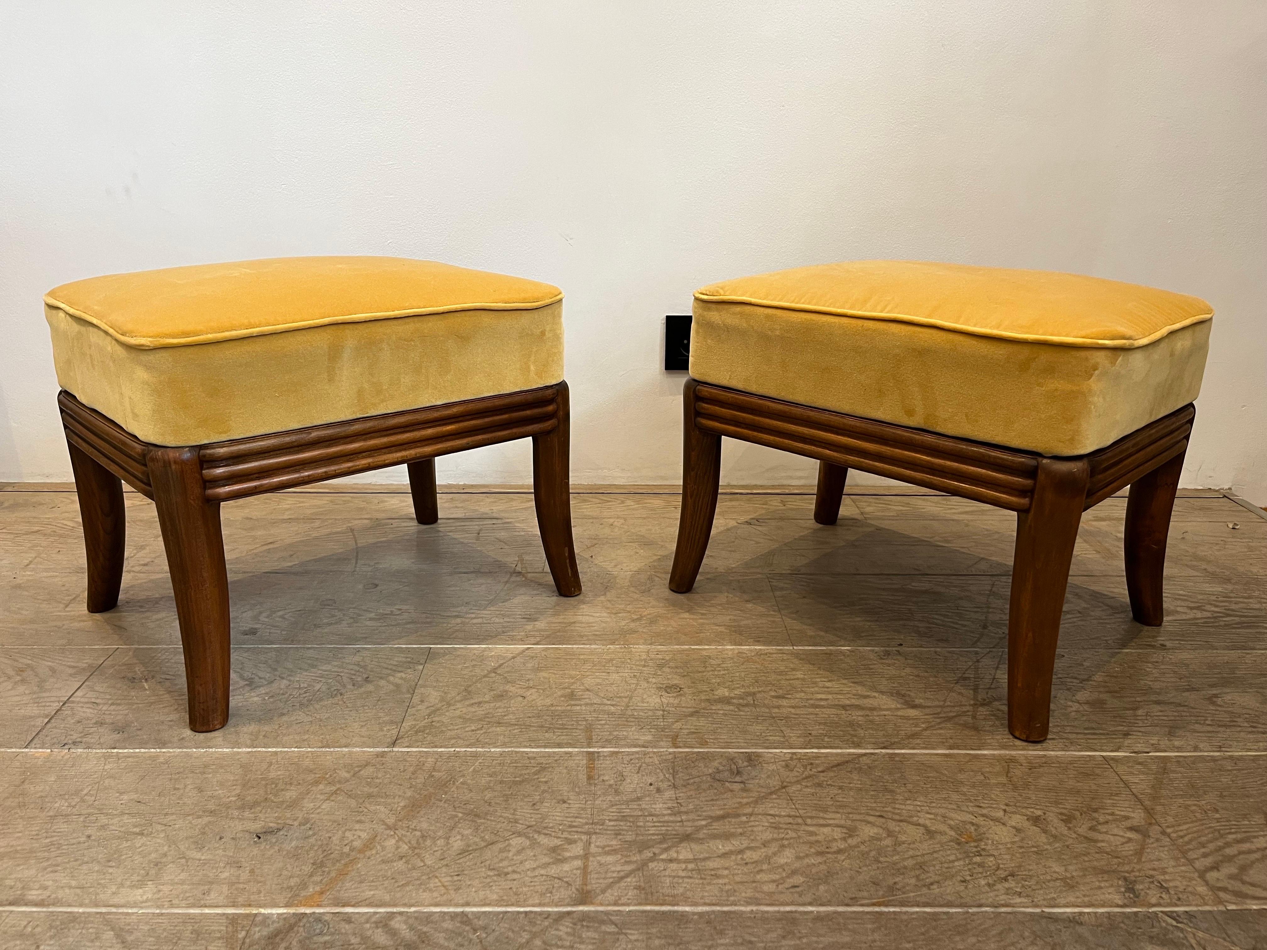 Osvaldo Borsani is an Italian architect and designer. The present pair can be attributed to his style of the 1940s, which is classical and elegant. Borsani created numerous luxurious furniture at that time for his high end clientèle. He was very