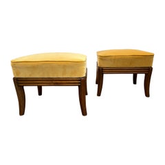 Pair of Italian Stools Attributed to Osvaldo Borsani, 1940s