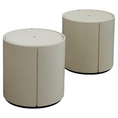 Pair of Italian storage bedside tables