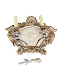 Pair of Italian Style 2 Light Wall Sconces
