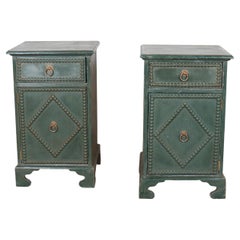 Pair of Italian Style Custom Made Bedside Cupboards