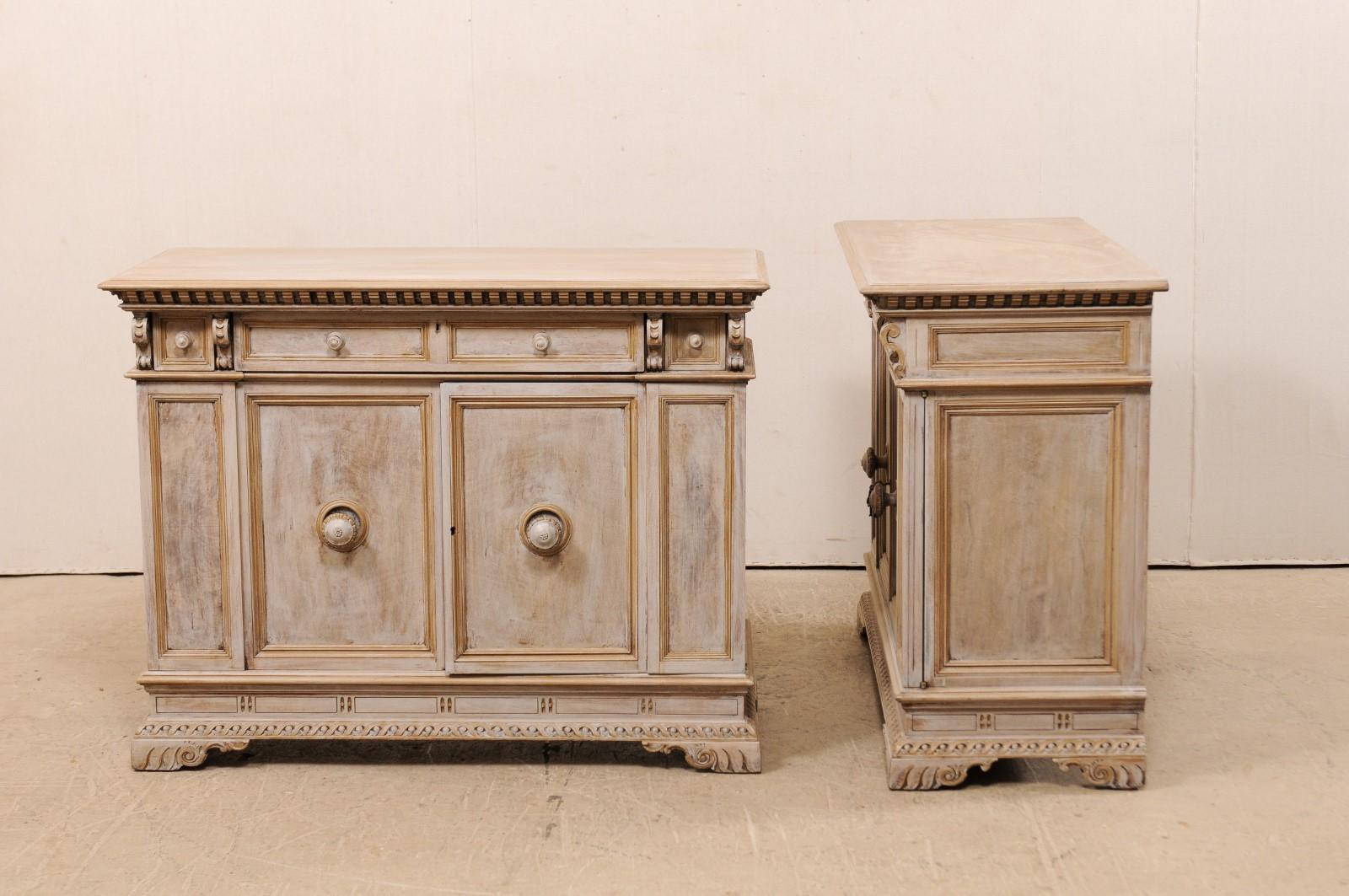 American Pair of Italian-Style Early 20th Century Cabinets by Henry Fuldner and Sons