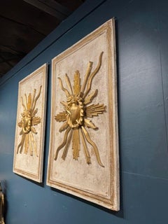 Pair of Italian Sunburst Panels