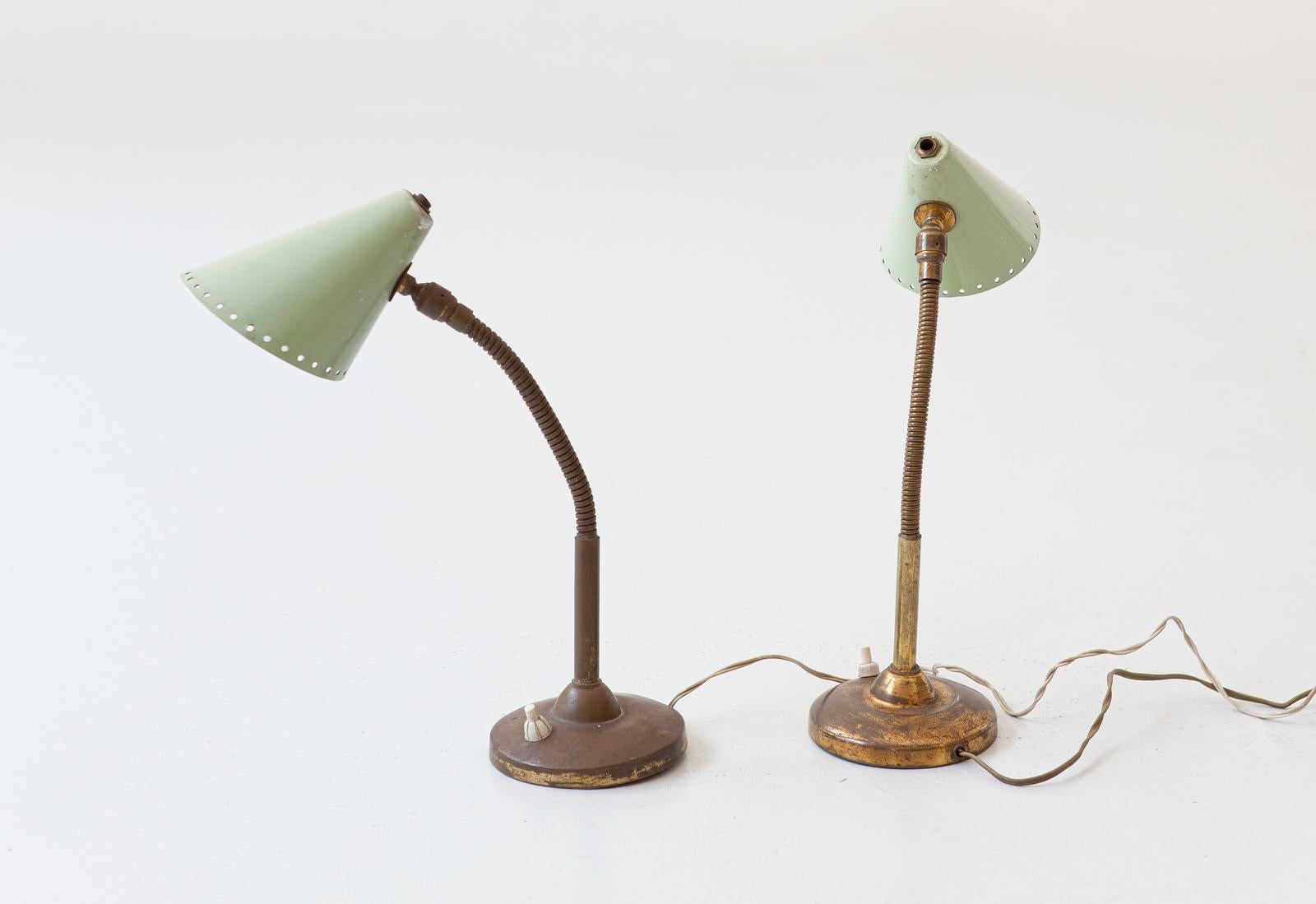 Pair of Italian Table Lamps, 1950s In Good Condition In Rome, IT
