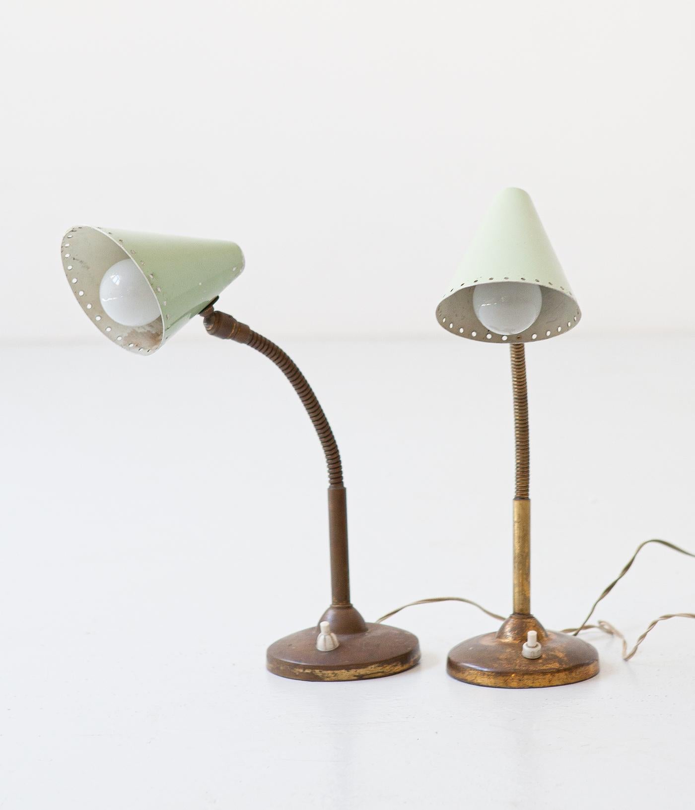Mid-20th Century Pair of Italian Table Lamps, 1950s