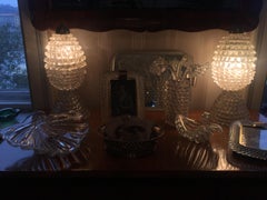 Pair of Italian Table Lamps by Ercole Barovier, 1940s