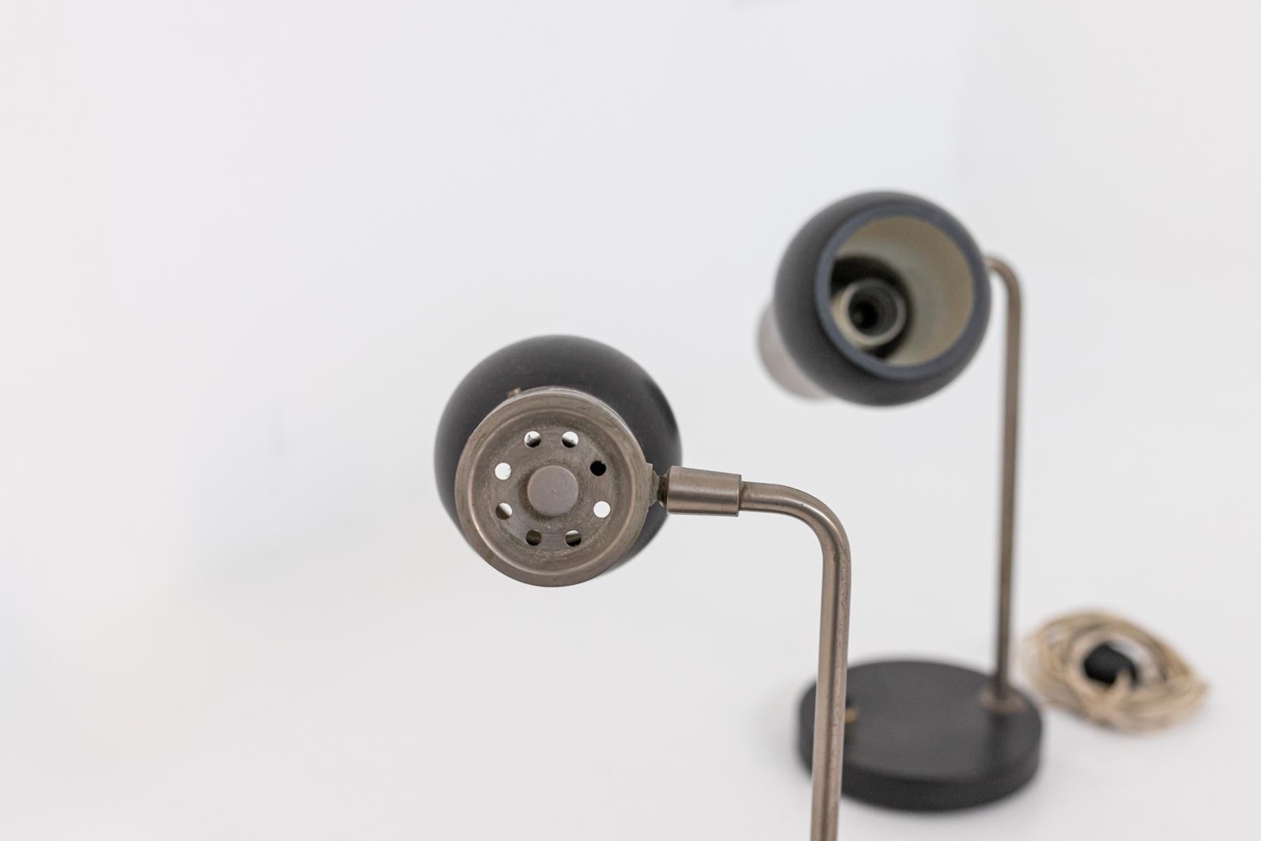 Pair of Italian Table Lamps by FAAI Arredo Cremona Manufacture 2