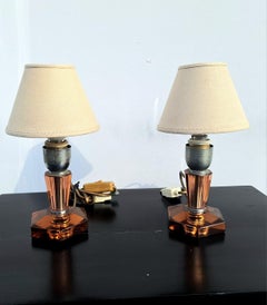 Pair of Italian Table Lamps by Vetreria Murano