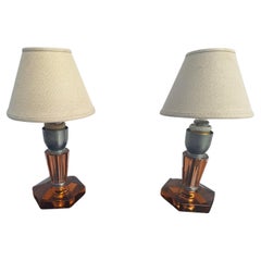 Pair of Italian Table Lamps by Vetreria Murano