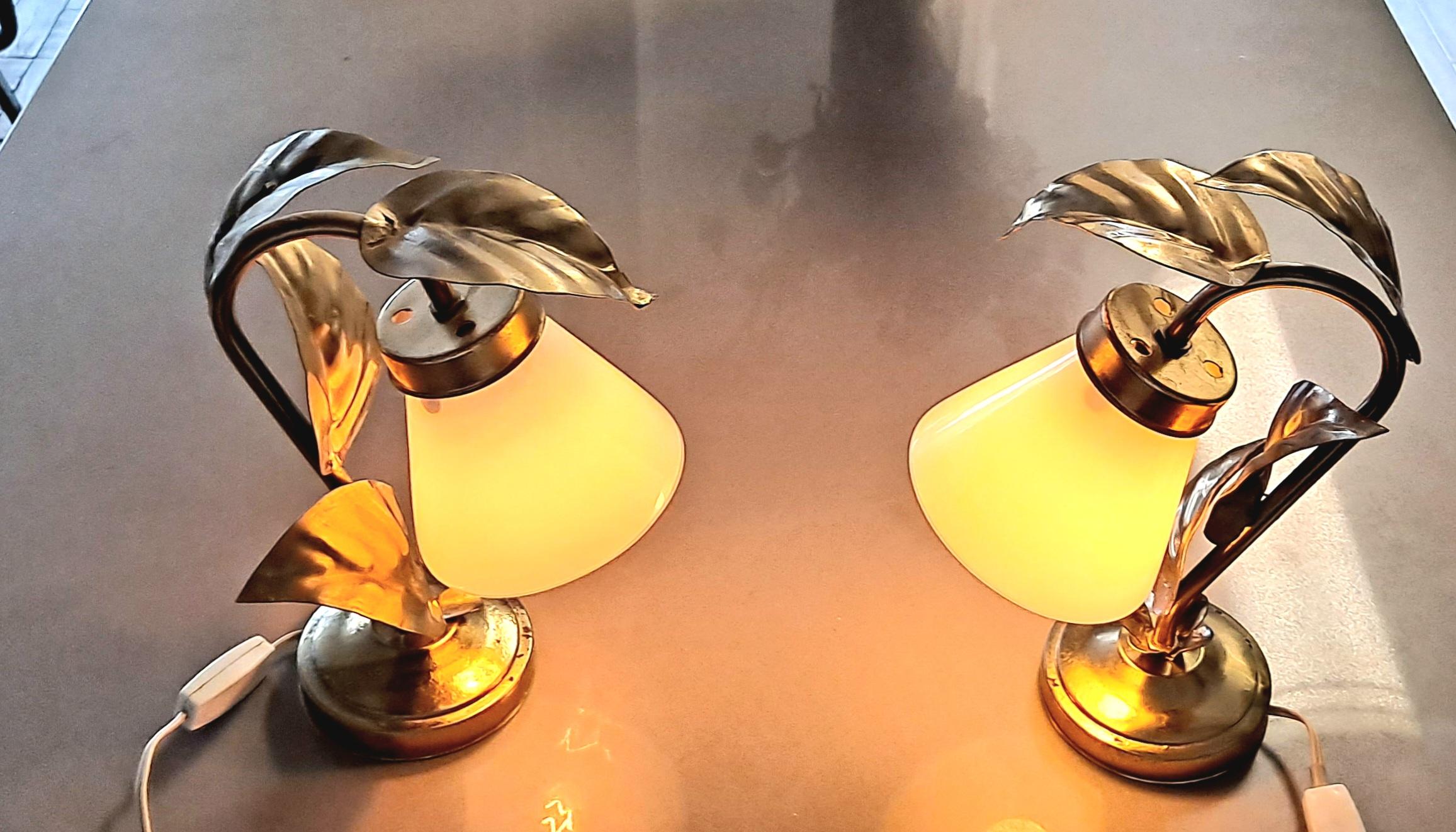  Pair of Italian Table Lamps in the Manner of Tommaso Barbi For Sale 3