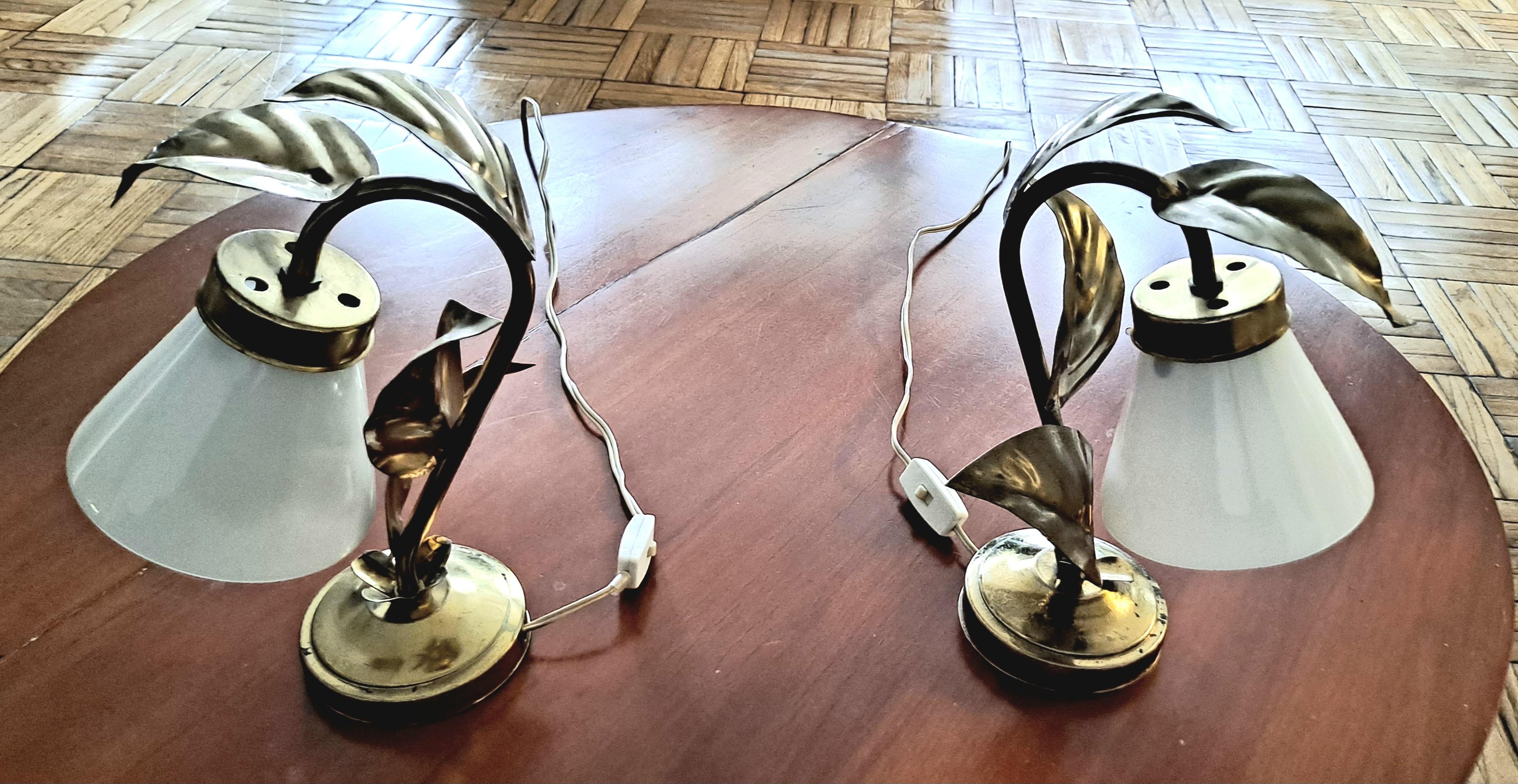  Pair of Italian Table Lamps in the Manner of Tommaso Barbi In Good Condition For Sale In Los Angeles, CA