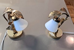 Vintage  Pair of Italian Table Lamps in the Manner of Tommaso Barbi
